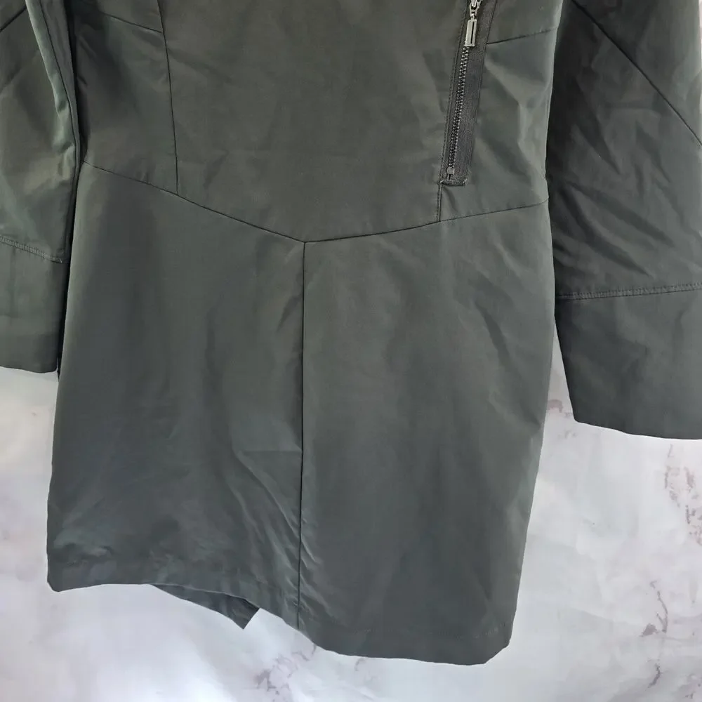 Nau Dress Womens 8 M Gray Windbreaker Zip Long Sleeve Tech Nique Assymetric - Picture 9 of 13